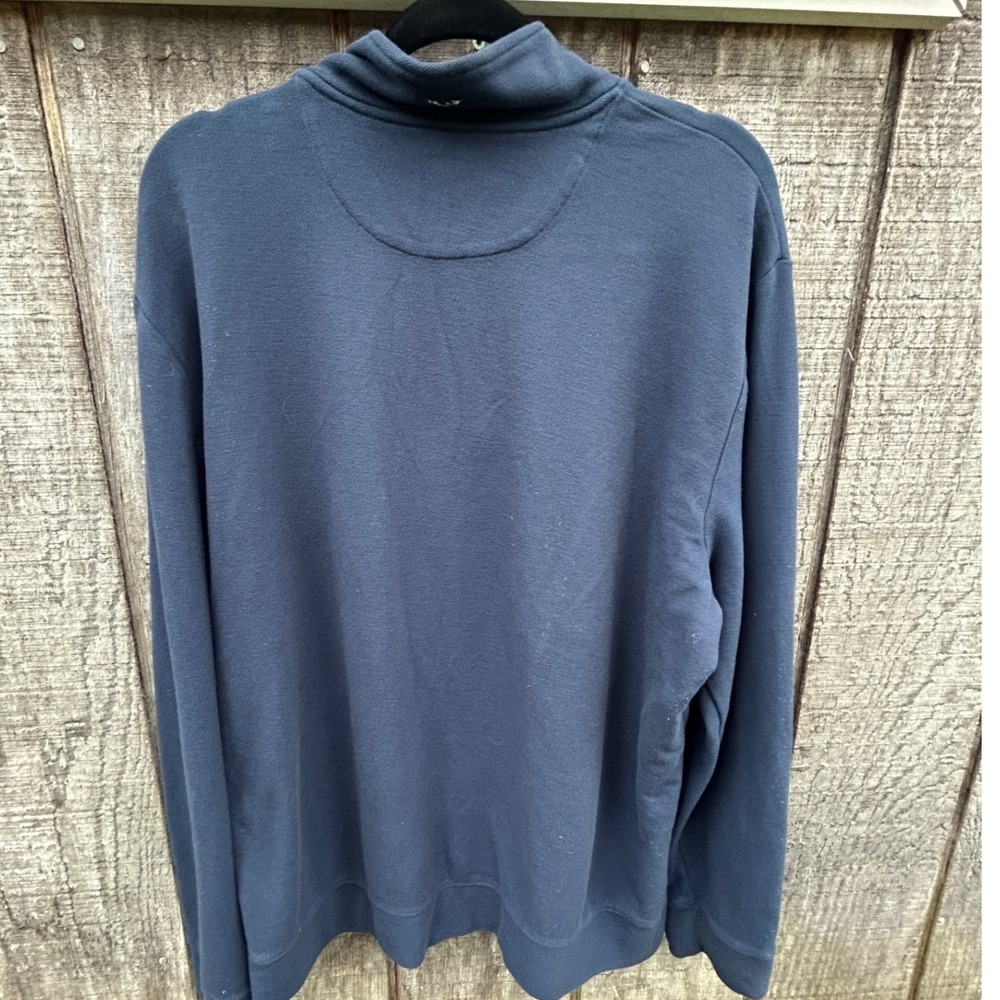 Vineyard Vines Notre Dame 1/4 Zip Pullover XL Navy Utility Preppy Heritage Irish - Picture 2 of 7